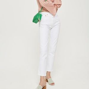 Topshop | MOTO White Straight Leg Jeans W28x30